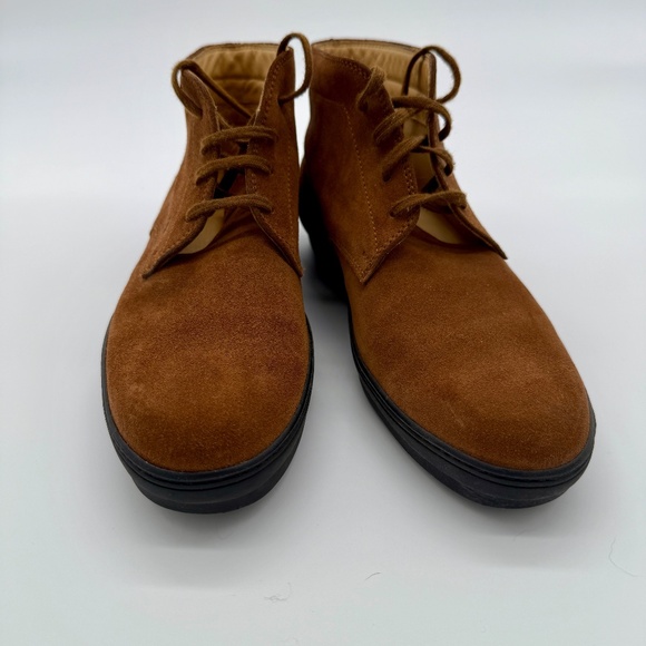 Tod’s Rust Brown Suede Lace-Up Boots Women’s Size 9.5 (40) With Dust Bag - Picture 7 of 12